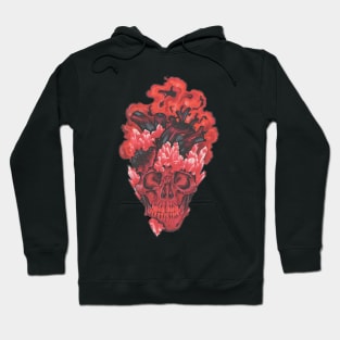 Red Crystal Skull Hoodie